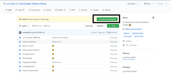 Fork repo