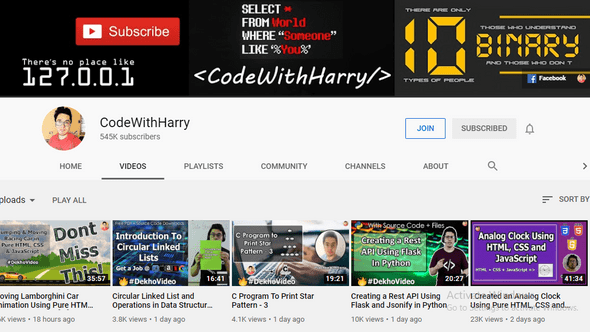 CodeWithHarry